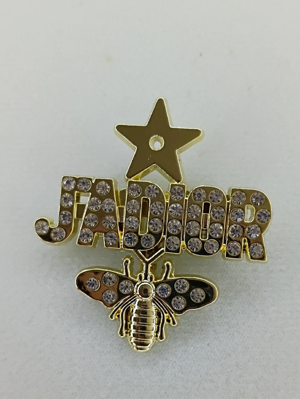 New Fashion Jewelry Crystal Gold Tone Pin with Bee Accent